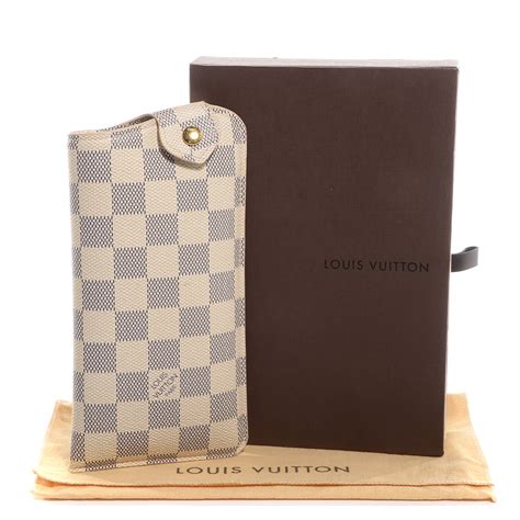 louis vuitton sunglass case damier azur|damier azur canvas bag.